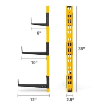 Dewalt 3-Piece Wall Mount Cantilever Rack - Image 4