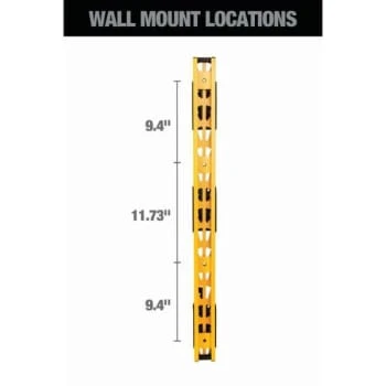 Dewalt 3-Piece Wall Mount Cantilever Rack - Image 5