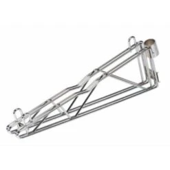 Quantum Storage Systems® Wire Post Cantilever Double Arm - Chrome 1-18l Inch