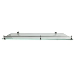 Abolos 8 In X 24in Infinity Glass Corner Floating Shelf