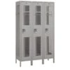 Salsbury Industries® Gray-Single Tier-Vented Metal Locker 6 Feet X 18 Inches