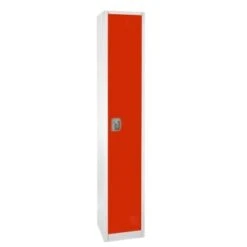 Adir Office 72 In. X 12 In. Steel Single Tier Key Lock Locker Red