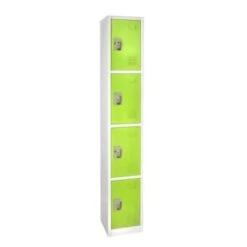 Adir Office 72 In. X 12 In. 4-Compartment Steel Key Lock Locker Green