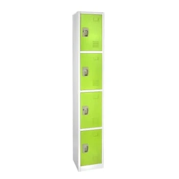 Adir Office 72 In. X 12 In. 4-Compartment Steel Key Lock Locker Green