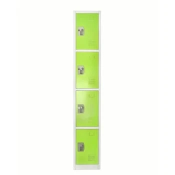 Adir Office 72 In. X 12 In. 4-Compartment Steel Key Lock Locker Green - Image 3