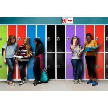 Adir Office 72 In. X 12 In. 2-Compartment Steel Locker Blu - Image 8