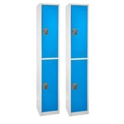 Adir Office 72 In. X 12 In. 2-Compartment Steel Locker Blu