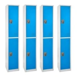 Adir Office 72 In. X 12 In. 2-Compartment Steel Locker Blue