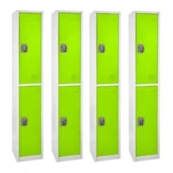 Adir Office 72 In. X 12 In. 2-Compartment Steel Locker Green