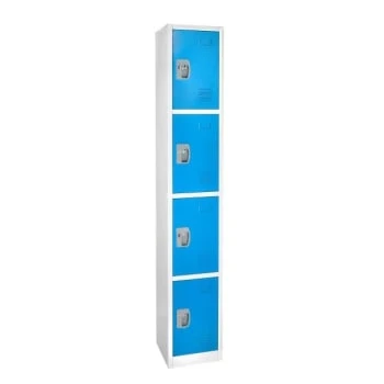 Adir Office 72 In. X 12 In. 4-Compartment Steel Locker Blue - Image 2