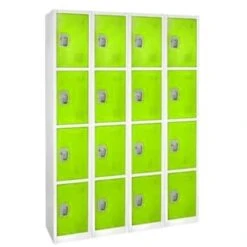 Adir Office 72 In. X 12 In. 4-Compartment Steel Locker Green
