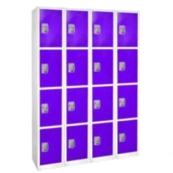 Adir Office 72 In. X 12 In. 4-Compartment Steel Locker Purple