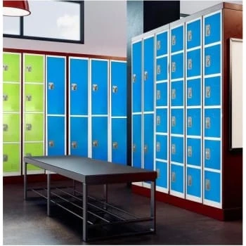 Adir Office 72 In. X 12 In. 6-Compartment Steel Locker Blu - Image 10