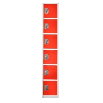 Adir Office 72 In. X 12 In. 6-Compartment Steel Locker Rd - Image 3