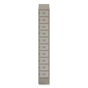 Safco Single Continuous Metal Locker Base Addition, 11.7w X 16d X 5.75h, Tan - Image 2