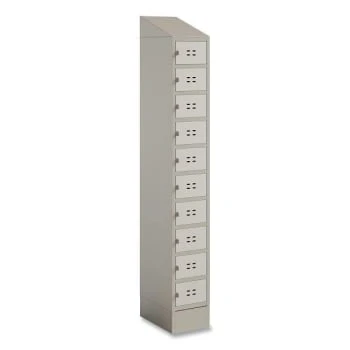 Safco Single Continuous Metal Locker Base Addition, 11.7w X 16d X 5.75h, Tan - Image 3