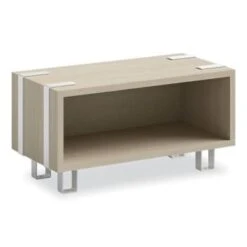 Safco Ready™ Home Office Stackable Storage, 1-Shelf, 24w X 12d X 12.25h, Beige