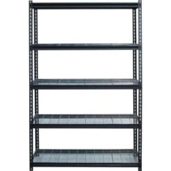 Iron Horse Black 5-Tier Boltless Steel Wire Garage Storage Shelving Unit
