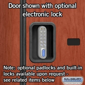 Salsbury IndustriesĀ® Cherry-Double Tier S Style-Wood Locker 6 Feet X 18 Inches - Image 7