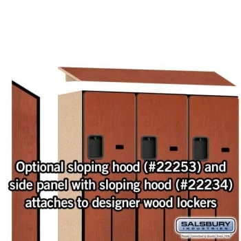 Salsbury IndustriesĀ® Cherry-Double Tier S Style-Wood Locker 6 Feet X 18 Inches - Image 8