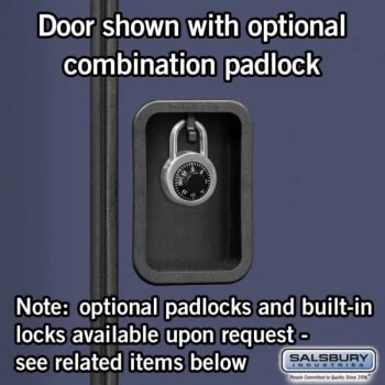 Salsbury IndustriesĀ® Blue 12 Inch Single Tier-Wood Locker 6 Feet X 18 Inches - Image 6