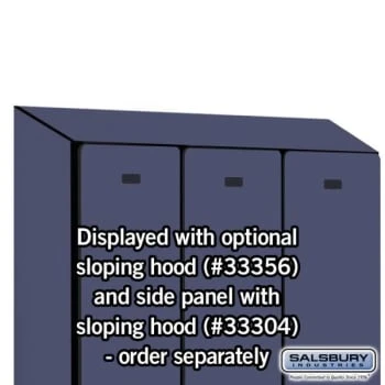 Salsbury IndustriesĀ® Blue 12 Inch Single Tier-Wood Locker 6 Feet X 18 Inches - Image 9
