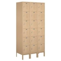 Salsbury Industries® 6 Ft. X 18 In. 6-Tier Box Locker (Tan)