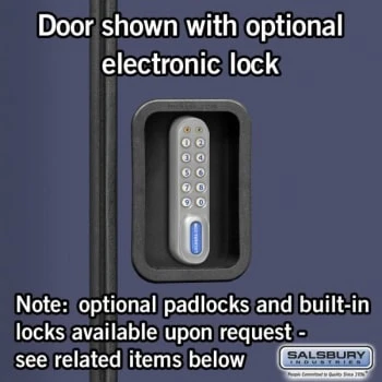 Salsbury Industries® Blue-Double Tier Designer Wood Locker 6 Feet X 18 Inches - Image 7