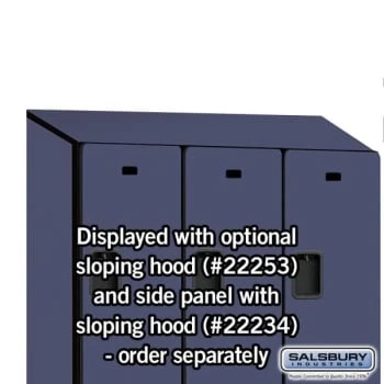 Salsbury Industries® Blue-Double Tier Designer Wood Locker 6 Feet X 18 Inches - Image 9