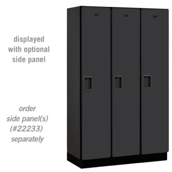 Salsbury IndustriesĀ® Black Single Tier Designer Wood Locker 6 Feet X 18 Inches - Image 2