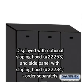 Salsbury IndustriesĀ® Black Single Tier Designer Wood Locker 6 Feet X 18 Inches - Image 9