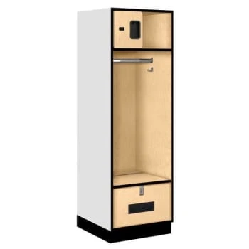 Salsbury IndustriesĀ® 24 Inch Wide Designer Wood Open Access Locker