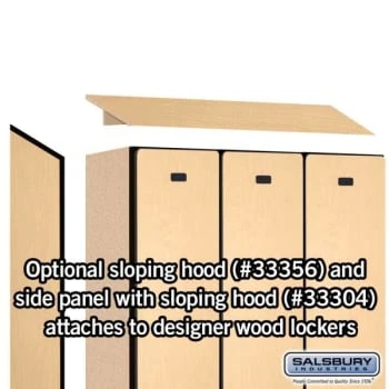 Salsbury IndustriesĀ® Maple 12 Inch Wide-Designer Wood Locker 6 Feet X 18 Inches - Image 8