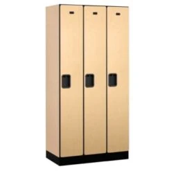 Salsbury Industries® Maple 12 Inch Wide-Designer Wood Locker 6 Feet X 18 Inches