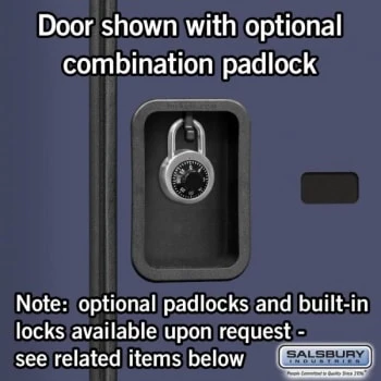 Salsbury IndustriesĀ® Blue Double Tier S Style Wood Locker 6 Feet X 18 Inches - Image 6