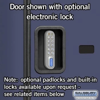 Salsbury IndustriesĀ® Blue Double Tier S Style Wood Locker 6 Feet X 18 Inches - Image 7