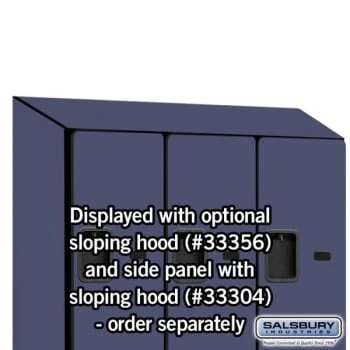 Salsbury IndustriesĀ® Blue Double Tier S Style Wood Locker 6 Feet X 18 Inches - Image 9