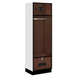 Salsbury Industries® Mahogany Designer Wood Open Access Locker 6feet X 18inches