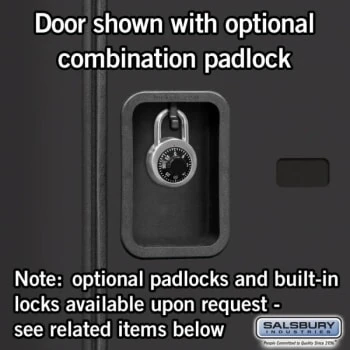 Salsbury IndustriesĀ® Black-Double Tier S Style-Wood Locker 6 Feet X 18 Inches - Image 6