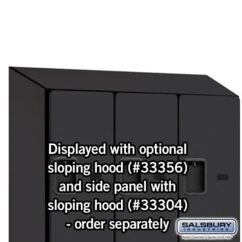 Salsbury IndustriesĀ® Black-Double Tier S Style-Wood Locker 6 Feet X 18 Inches - Image 9